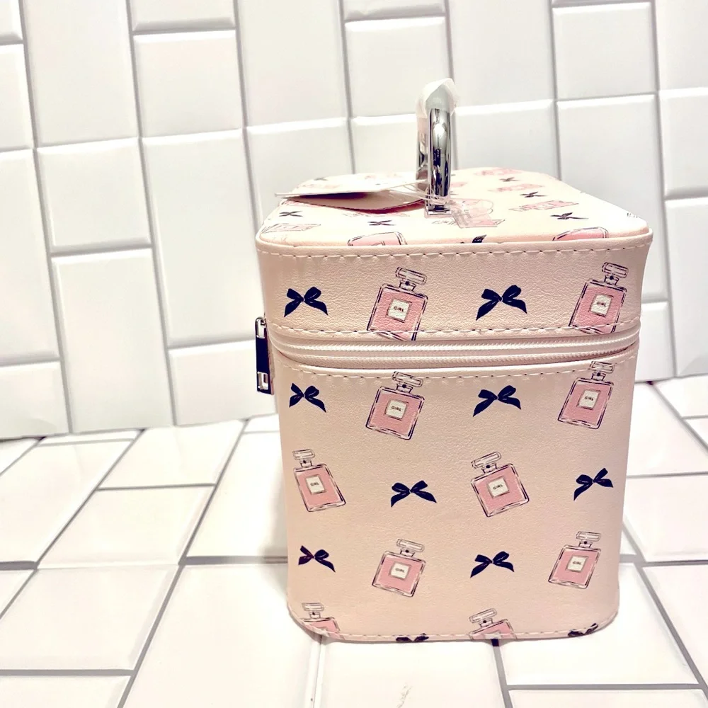 Imoshion Pretty in Pink 2 piece Train Case Make up Organizer Set